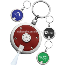 China Supplier Personalized Round LED Keyring