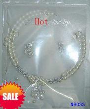 Fashion Crystal Beaded Pearl Necklaces With Pendant Jewelry For Anniversary