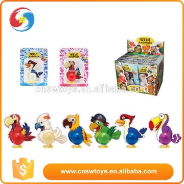 EVA paper windup jumping toys lovely bird promotion game