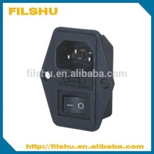 IEC Power Socket ,with switch 15x21.fuse 5x20