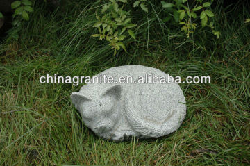 stone cat statue