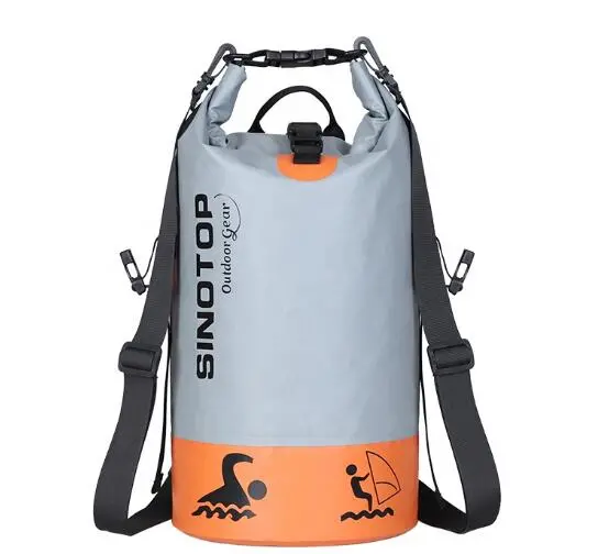 Custom Print Logo OEM Float Drifting Camping Accessories 20L 500d PVC Outdoor Hiking Boating Kayak Waterproof Backpack Dry Bag