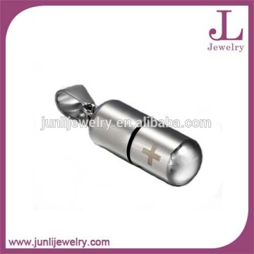 wholesale cheap stainless steel capsule pendant