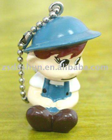 polyresin cartoon statue keychain crafts gift