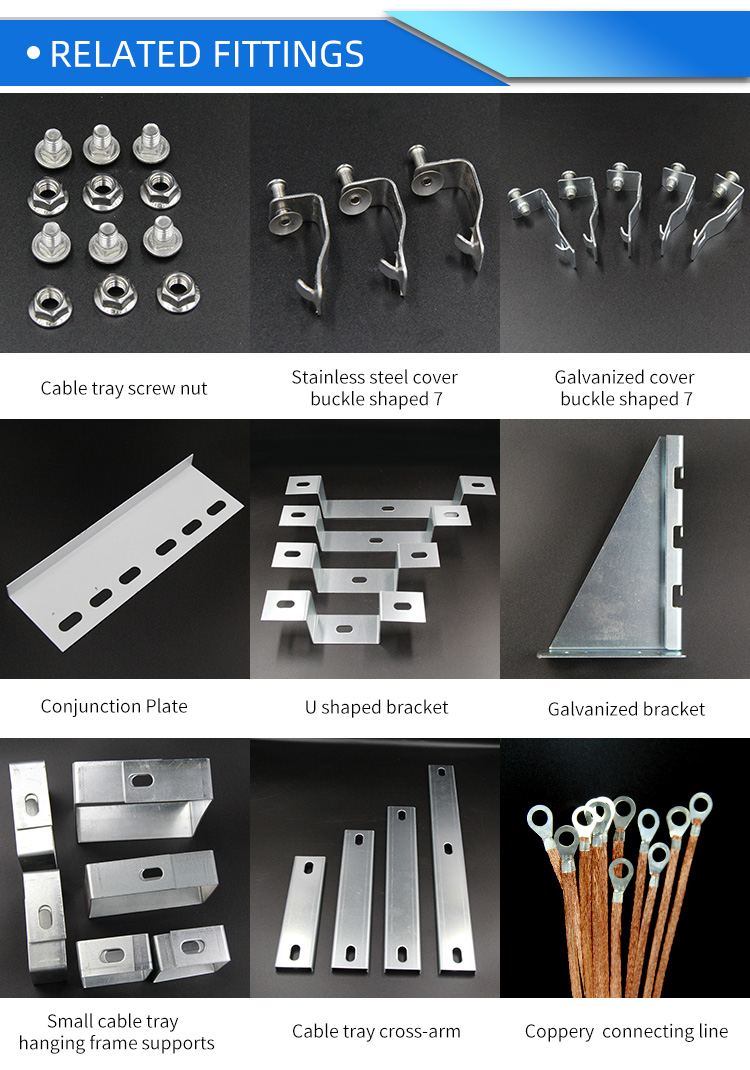 Cable Tray Complete Specifications High Voltage 150mm  Ladder Cable Direct Sale Galvanized Cable Ladder