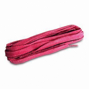 Glitter Shoelaces in Fashionable Style, Made of Polyester