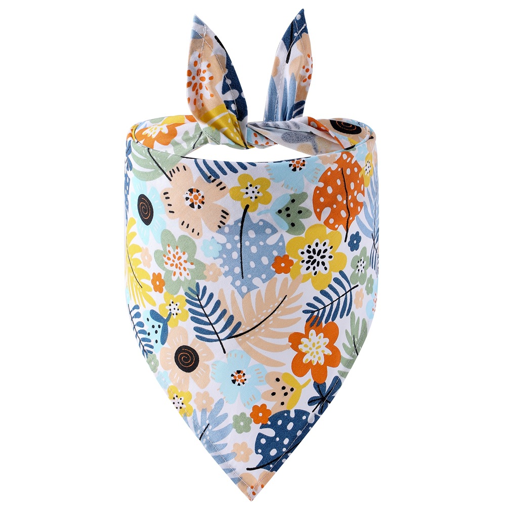 New Pet Triangle Scarf Summer Fruit Pattern Small Fresh Dog Saliva Towel Pet Scarf In Stock