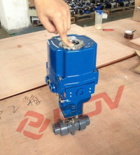 2 way double union electric 1 inch pvc explosionproof ball valve