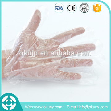 high density PE disposable transparent gloves