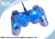 Transparent Usb Pc Game Controllers Game Pad Ps2 With Blue Flash Light