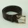 Men's Fashion Design Stitched Sawtooth Pattern Leather Belt