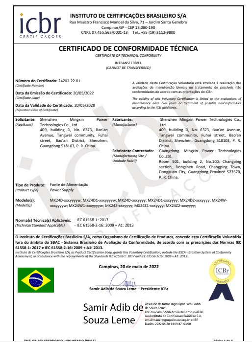 Icbr Certification For Brazil