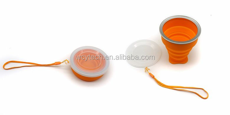 Amazon Best Seller Foldable Coffee Cup Portable Silicone Collapsible Cup for Travel