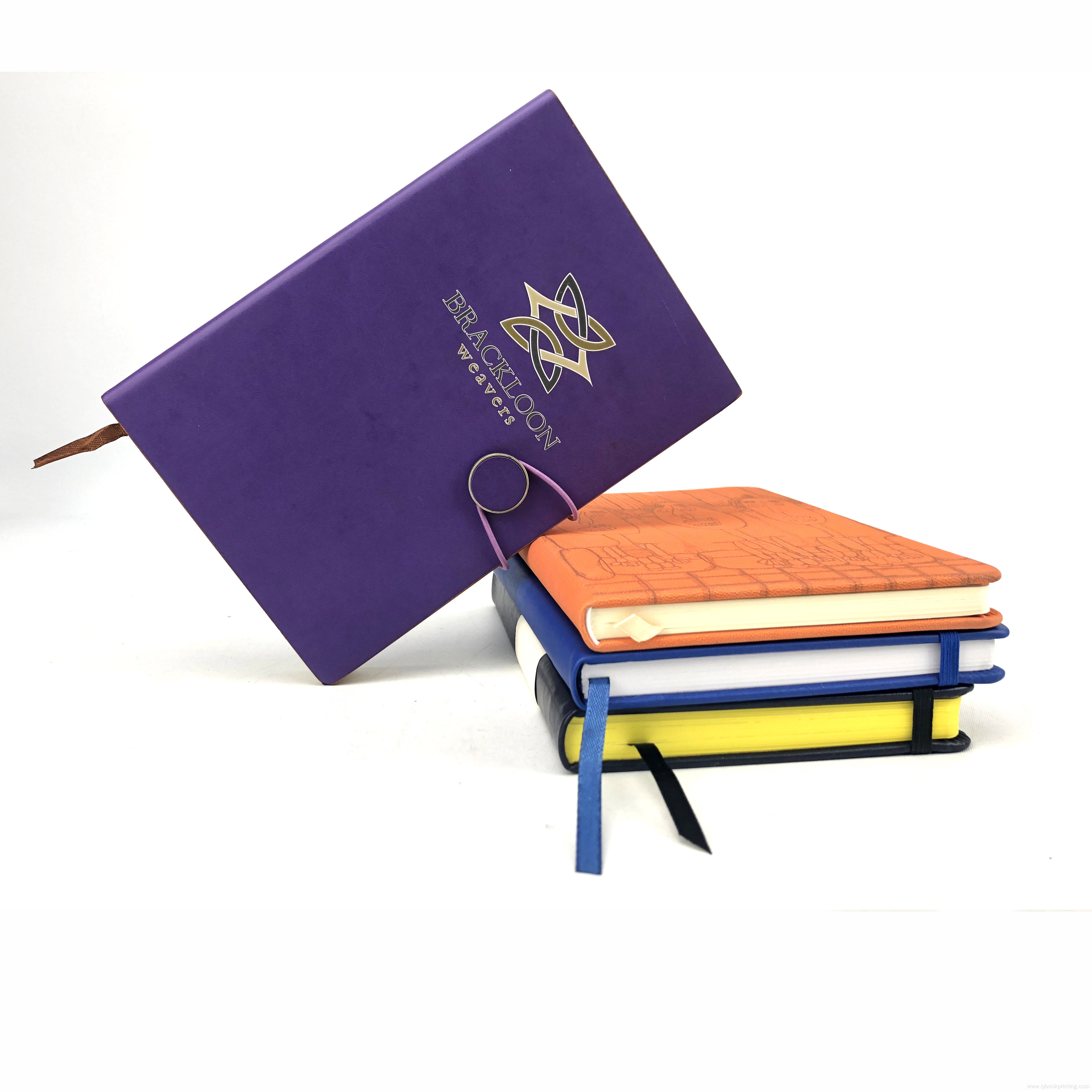 Stationery Soft Cover Leather Notebook with Logo Printing