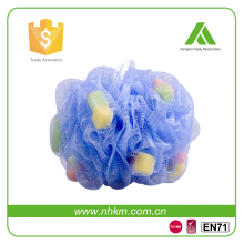 multicolour mesh bath sponge ball rich foam