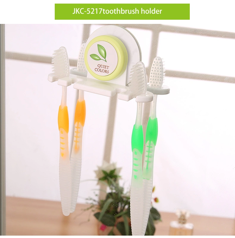 Top Quality Plastic Bathroom Accessories Wall-Mounted Toothbrush Holder