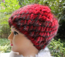 hat made of mink knitted wholesale