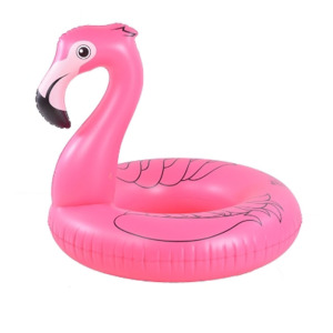 Inflatable flamingo swim ring