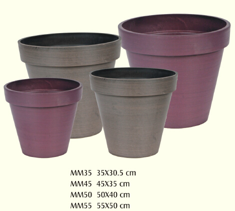 Home Garden Decorative Plastic Floral Plant Pot Mm Series