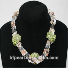 Wholesale 19 inches Freshwater Pearl & Gemstone Beads Necklace Designs