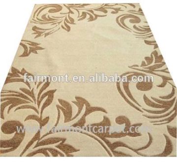 solid white color polyester silk shaggy area carpet 02
