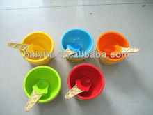 Plastic ice cream cup
