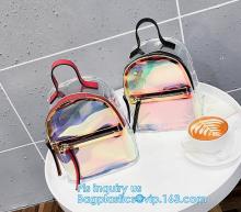 Promotion school waterproof pvc clear backpack for kids, transparent clear pvc backpack, Shoulder Straps Backpack PVC Top Loader