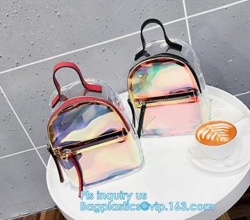 Promotion school waterproof pvc clear backpack for kids, transparent clear pvc backpack, Shoulder Straps Backpack PVC Top Loader