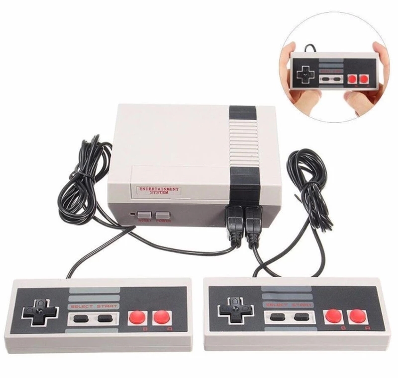 RETRO CLASSIC TV GAME CONSOLE 8-BIT BUILT-IN 620 PRELOADED CHILDHOOD GAMES WITH 2 CONTROLLERS