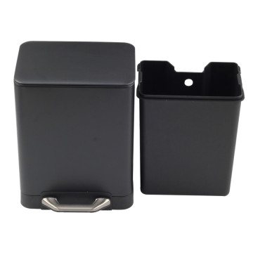 Black Pedal Bin withBucket for Home