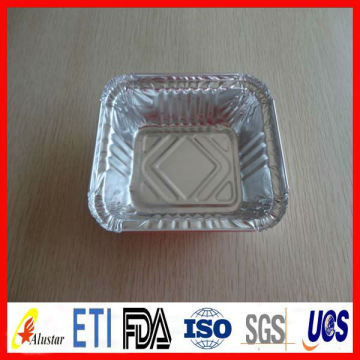 Aluminium foil airline lunch casserole