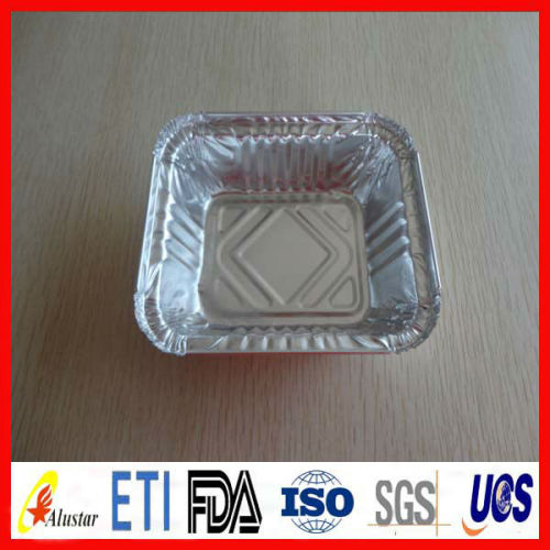 Aluminium foil airline lunch casserole