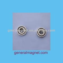 Countersunk pot magnets