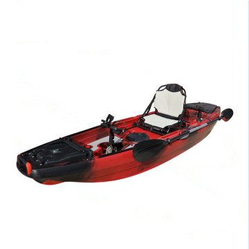 Plastic 1-Person Sit-On-Top Pedal Fishing Kayak for Ocean Rowing