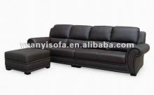 Black Corner Sofa With Ottoman
