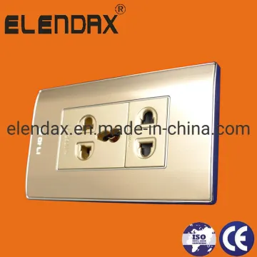 Wall Double Universal Socket 2 Way (AL2296S)
