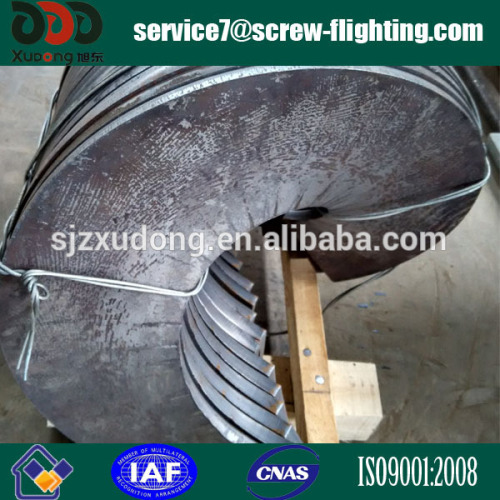 carbon steel sectional spiral blade for screw feeder mixer