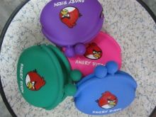 Angry Bird Coin Bag , Coin Pouch , Coin Wallet Silicone Promotional Gift For Girls
