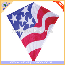 Promotional Flying Polyester Nylon USA Flag Kids Kites of Polyester Kites