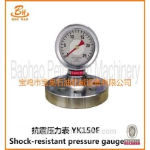 Supply YK-150F Shock Resistant Pressure Gauge Untuk Pengeboran Bagian Pompa