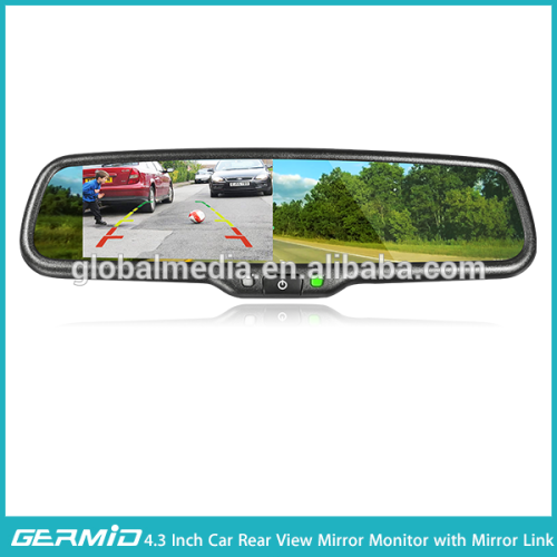 4.3" Auto-adjust Brightness Bluetooth Car Reverse Camera Rearview Mirror