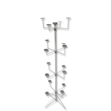 4-Tier Metal Rolling Hat Display Rack