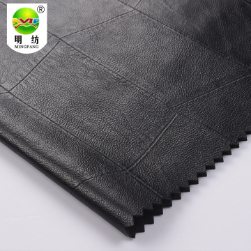 Embossed dubble side faux leather fabric for clothing