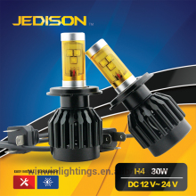 30W 8000K 6000K 3000K led headlight bulb H4 led lamp high low beam