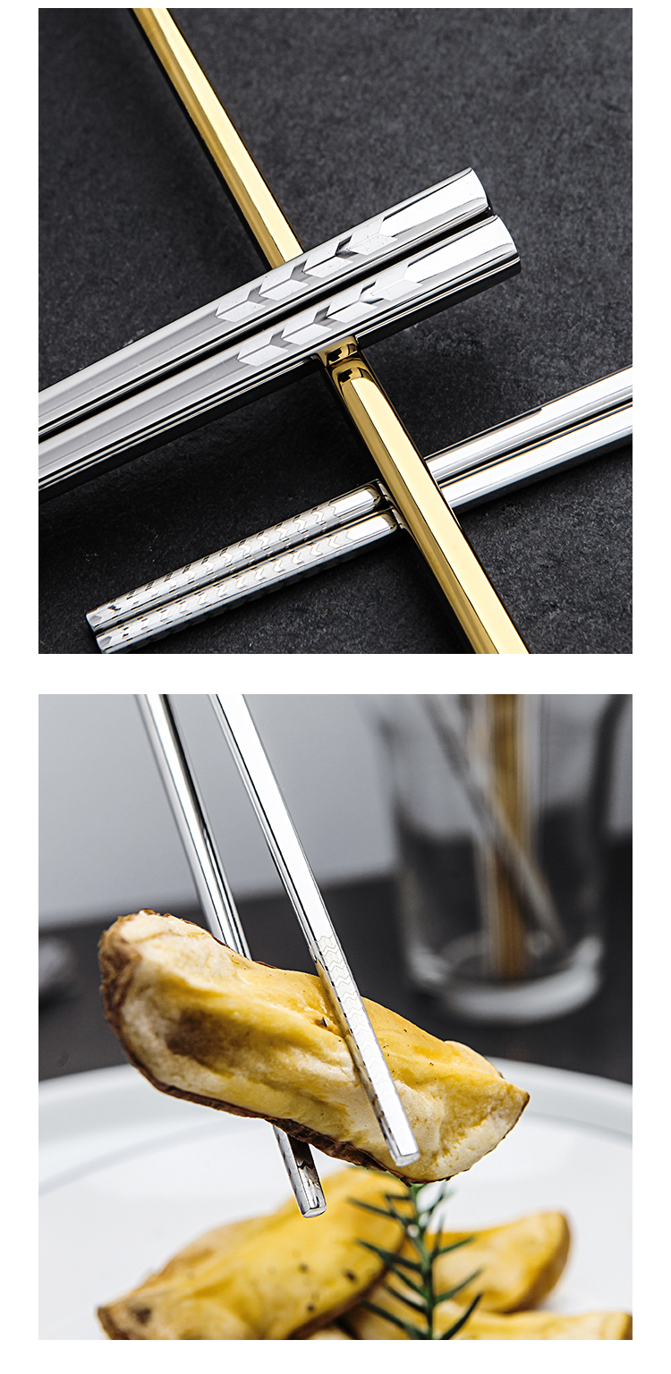 Metal Titanium Chopsticks Custom Color Stainless Steel Korean for Sushi Wedding Gift Japanese Chopsticks