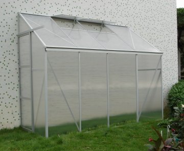 Cheap Small Twin-wall Lean To Greenhouse Polycarbonate Rc68802d