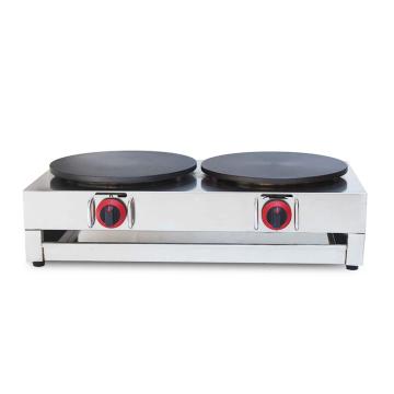 commercial double-head gas crepe maker with factory price