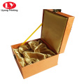 Luxury cosmetic decorations paper box with metal lock