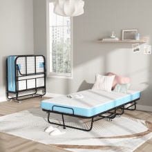 Spring Mattress Metal Folding Bed for Luxury Hotels