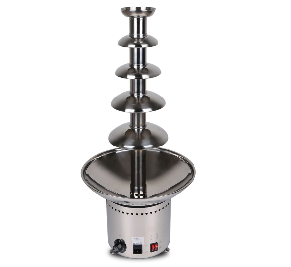 Commercial Electric 5 Tiers Stainless Steel Chocolate Fondue Fountain Sales